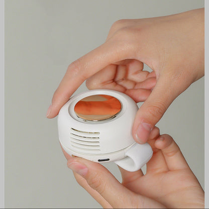 Waist Hanging Small Whirlwind Fan - Mini Mute USB Rechargeable Portable Fan
