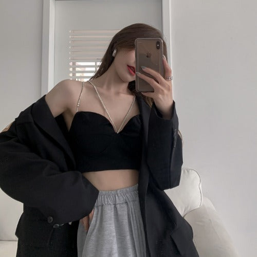 Sexy Black Suspenders Female Summer