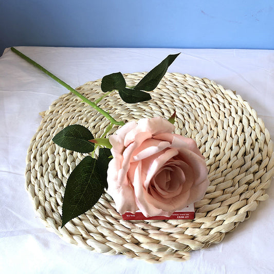 Home Decoration Artificial Flannel Rose