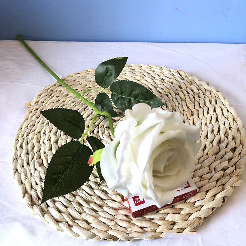Home Decoration Artificial Flannel Rose