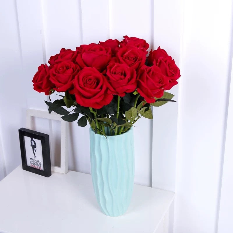 Home Decoration Artificial Flannel Rose