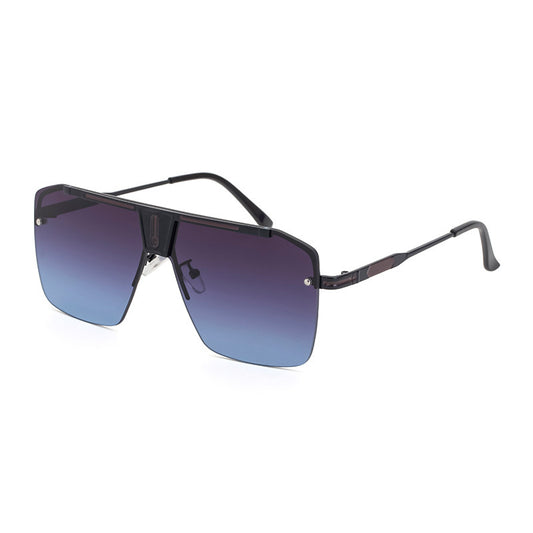 Men’s Classic Big Box Sunglasses – Metal Frame
