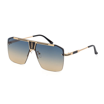Men’s Classic Big Box Sunglasses – Metal Frame