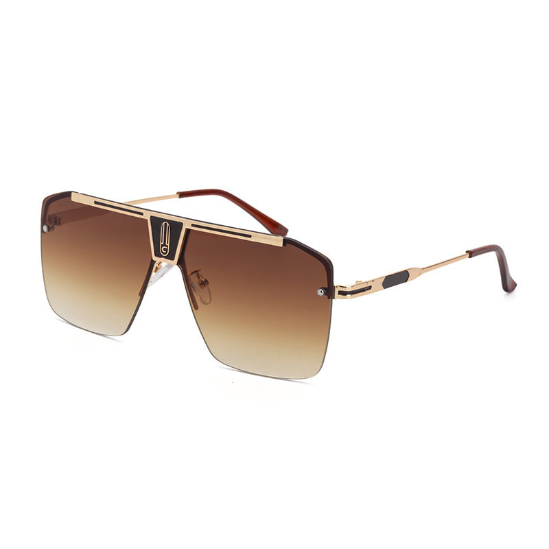 Men’s Classic Big Box Sunglasses – Metal Frame