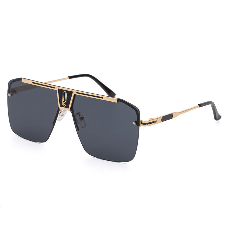Men’s Classic Big Box Sunglasses – Metal Frame