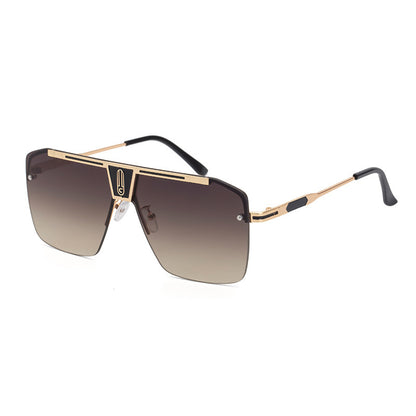 Men’s Classic Big Box Sunglasses – Metal Frame