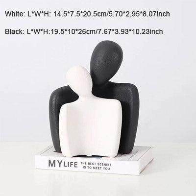 Modern Minimalist Sculpture – Ceramic Resin Home Decoration