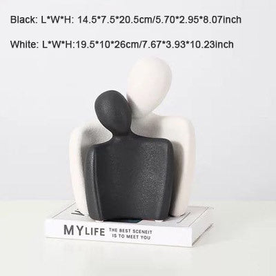 Modern Minimalist Sculpture – Ceramic Resin Home Decoration