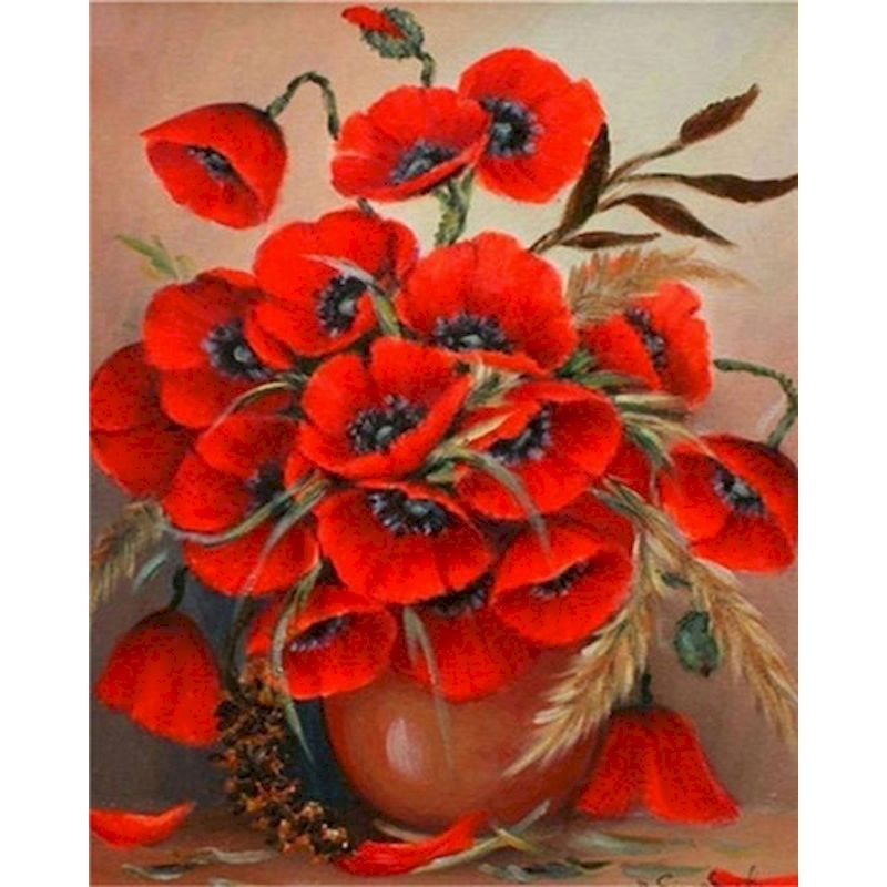 Painting By Numbers - Kids Colourful Flowers