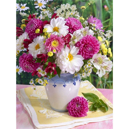Painting By Numbers - Kids Colourful Flowers
