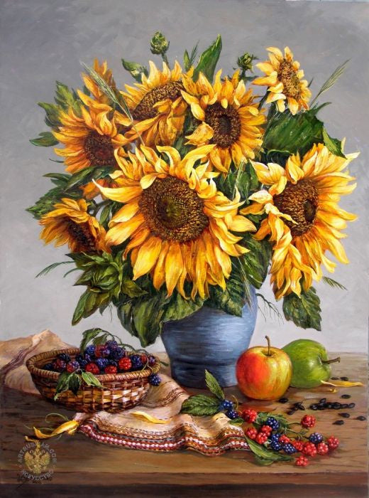 Painting By Numbers - Kids Colourful Flowers
