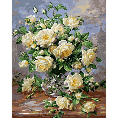 Painting By Numbers - Kids Colourful Flowers