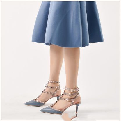Women's Summer Willow Nail Half Drag Pointy Lazy Baotou Sandals