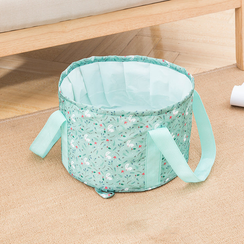 Portable Collapsible Water Basin Travel Foot Soaking Bag Laundry Tub Wash Basin Travel Foot Washing Bucket Storage Bag