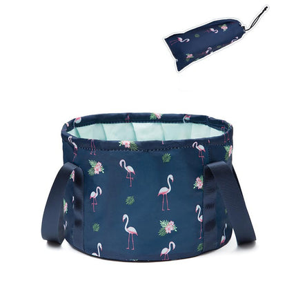 Portable Collapsible Water Basin Travel Foot Soaking Bag Laundry Tub Wash Basin Travel Foot Washing Bucket Storage Bag