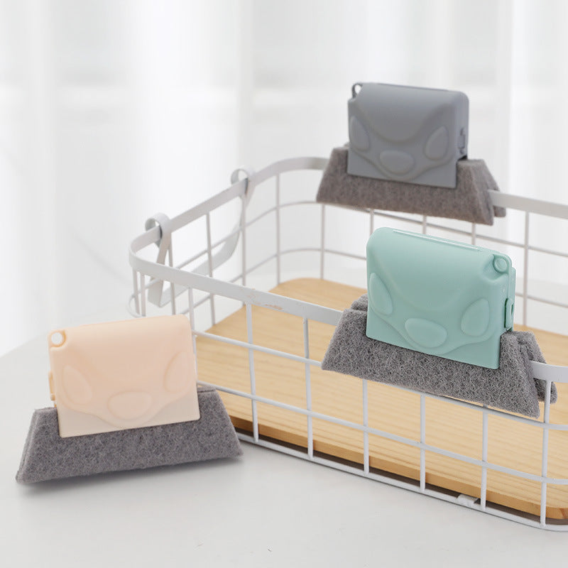 Basket with various pouches on a white background
