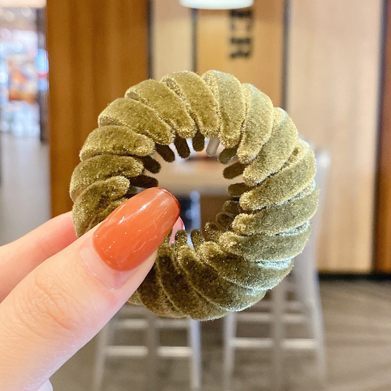 Women Hollow Hair Circle - High Horsetail Artifact Fixed Coiler Hairpin