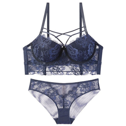 Feminine Lace Bra Set with Underwire – Elegant and Comfortable