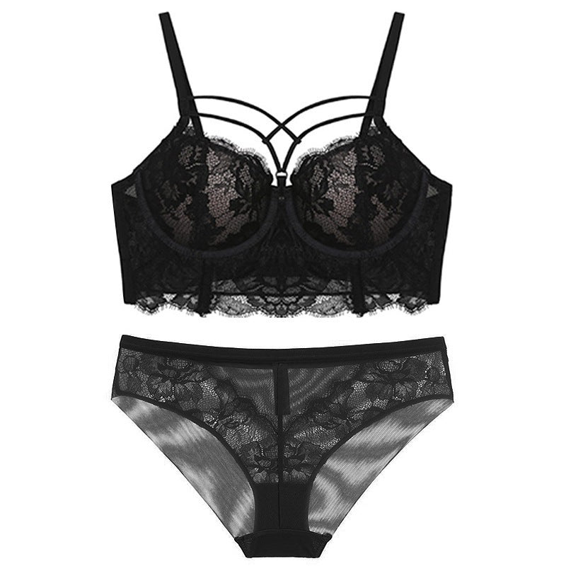 Feminine Lace Bra Set with Underwire – Elegant and Comfortable