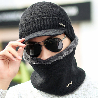 Winter Warm Knitted Woolen Hat with Earmuffs