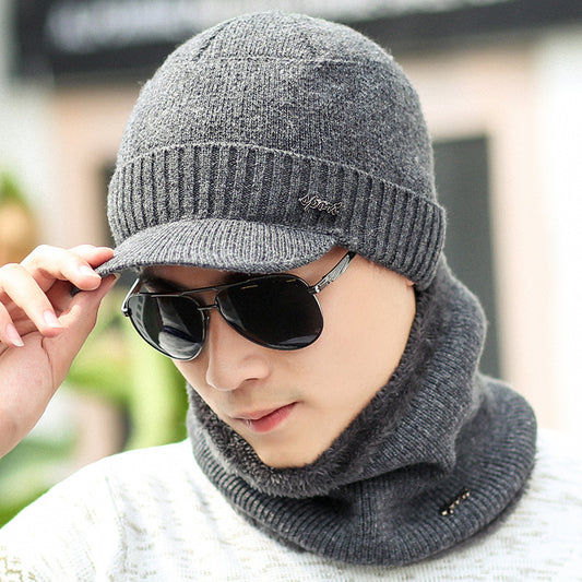 Winter Warm Knitted Woolen Hat with Earmuffs