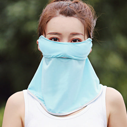 Women's Ice Silk Sunscreen Mask Scarf