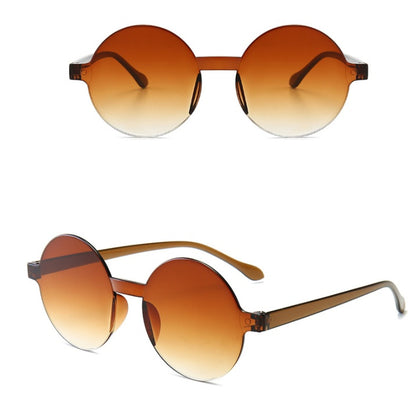 Rimless one-piece sunglasses