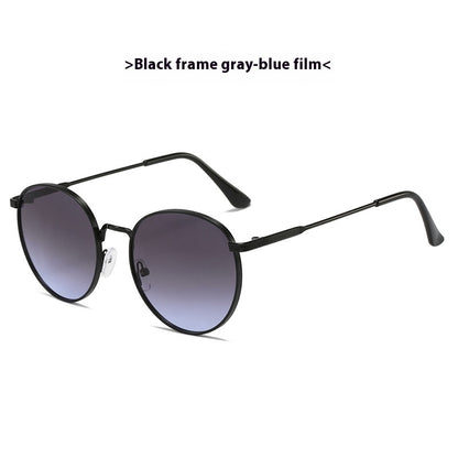 Retro Clip-On Ellipse Sunglasses for Men & Women