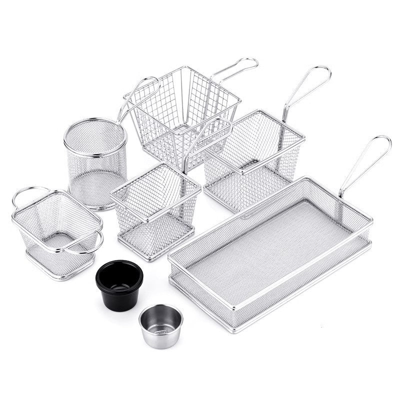 304 Stainless Steel Chips Basket Mini Frying Basket