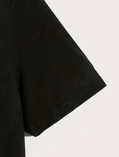 Small Bow Ladies' Casual Loose Short Sleeves, T-shirts, Basic Tops, Unique Rest, Holiday Gifts Are Preferred, Suitable For Women'S Wear In Spring And Summer, Teenagers And Girls