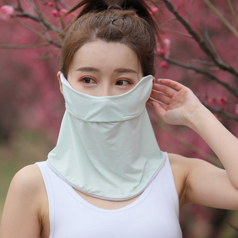 Women's Ice Silk Sunscreen Mask Scarf