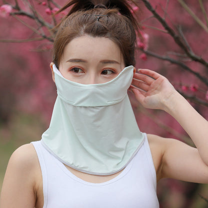 Women's Ice Silk Sunscreen Mask Scarf