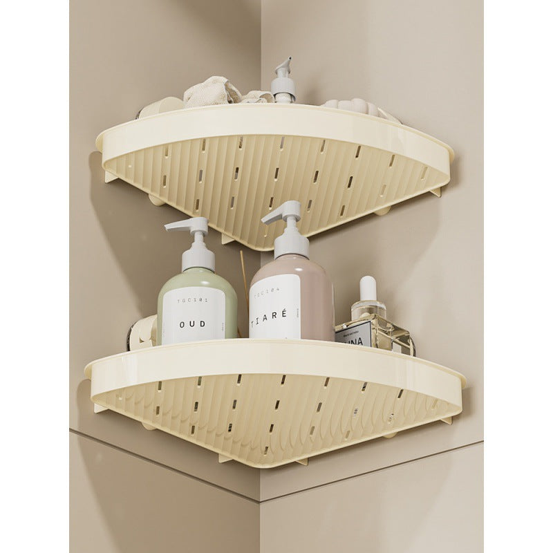 Suction Cup Punch-Free Toilet Corner Shower Triangle Storage Rack