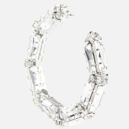 Rhinestone Earrings - Personalized Fashion Hoop Exaggerated Earrings