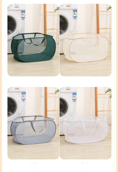 Upgraded Portable Laundry Folding Linen Storage Basket
