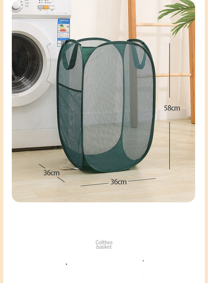 Upgraded Portable Laundry Folding Linen Storage Basket