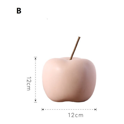 Nordic Town Apple Ceramic Christmas Decoration