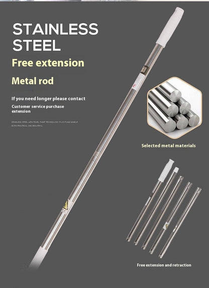 Lengthening Bar Large Household Triangle Mop Wiping Glass