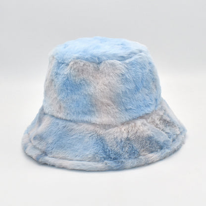 Women's Rainbow Rabbit Hair Fisherman Hat