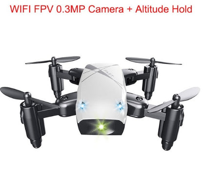 Micro Foldable RC Drone - 3D Bearing Steering Wheel Remote Control Quadcopter