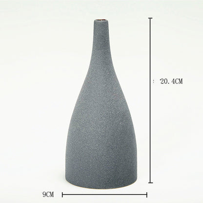 Frosted Glaze Ceramic Vase for Dried Flowers