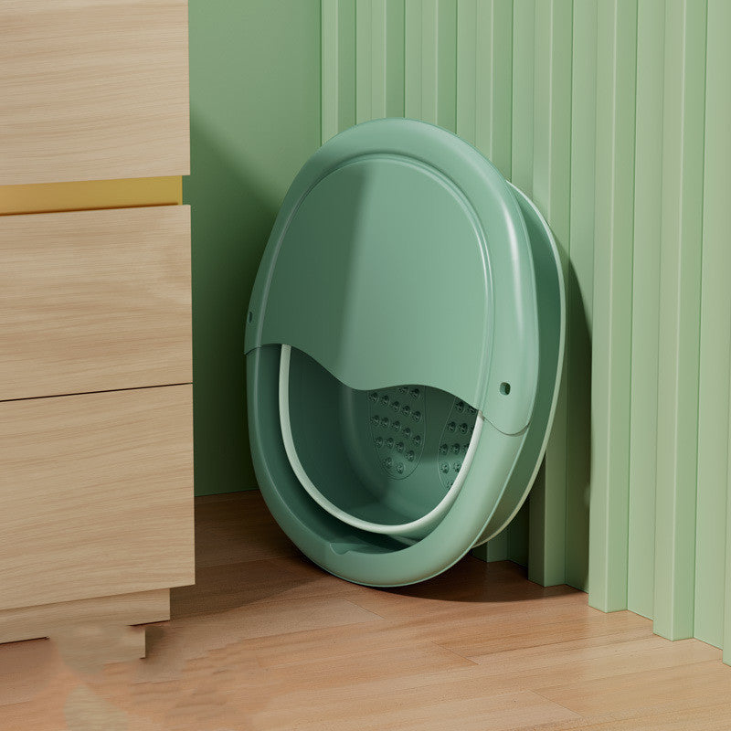 Foldable Foot Bath Portable Foot Wash Basin With Cover