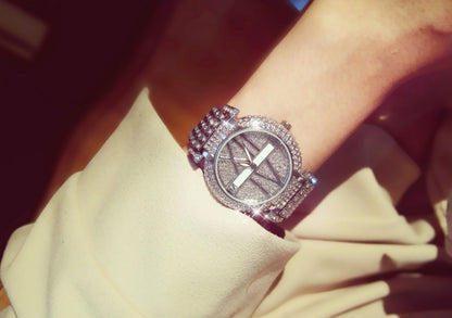 Luxury Diamond Stainless Steel Women’s Quartz Watch