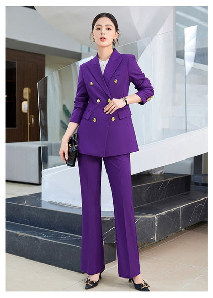 Fashion Office Lady Formal Pants Suit