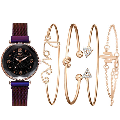 Women’s Starry Sky Magnet Buckle Bracelet Watch