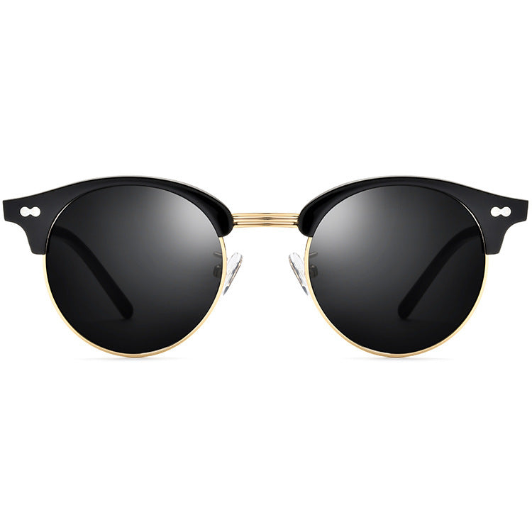 Polarized Round Frame Driving Sunglasses