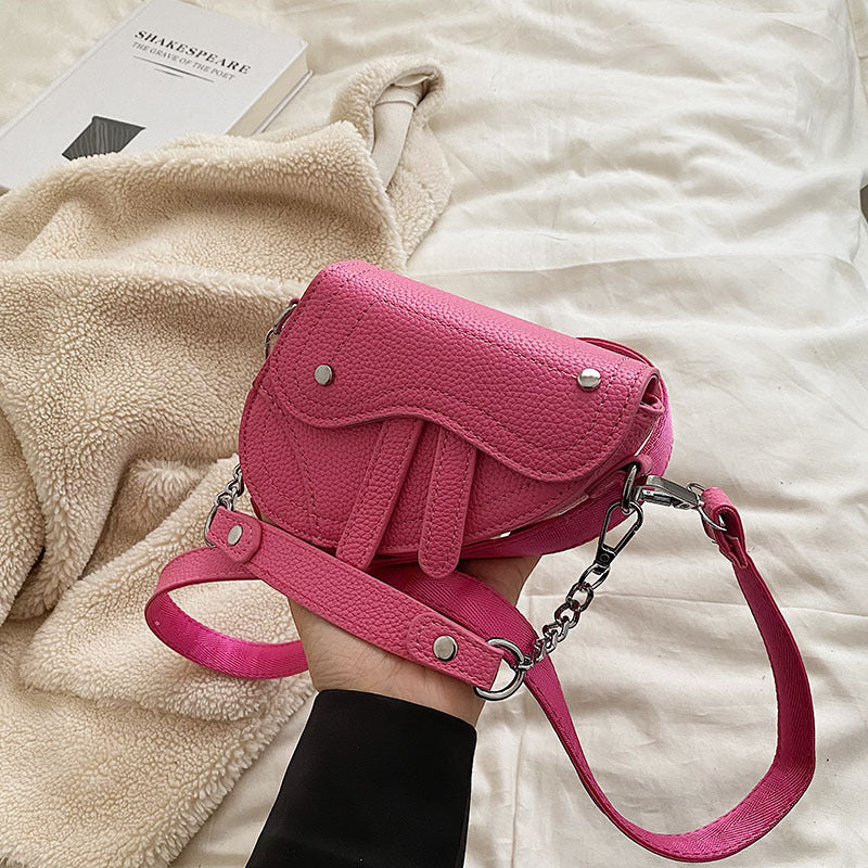 Mini Children's Women's Portable Crossbody Concave Shape Bag