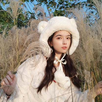 Women's Fashion Korean Style Bear Ears Hat