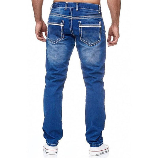Men's Jeans with Pockets - Straight Pants