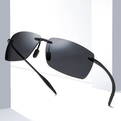 Light Rimless TR90 Sunglasses for Men